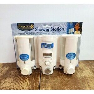 Shampoo and Conditioner Dispenser, Shower Soap Dispenser AM/FM Clock Radio NWT